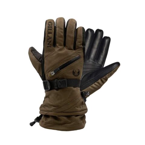 Gillani Cowhide Leather Ski Gloves - Fashion Embroidery & Customizable for Startups (MSG-0068)