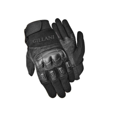 Gillani Police Gloves - Microfiber Palm & Rubberized Knuckle Protection (GPTG-0287)